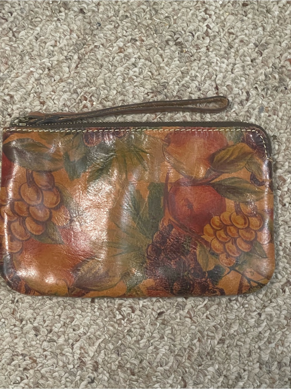 Gorgeous Patricia Nash Leather Wristlet/Clutch. Floral Style